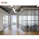 移動可能な防音の現代オフィスはパネル108mmの耐火性のガラス壁の分離壁を仕切る