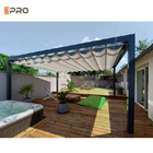 屋外用 アルミフレーム PVC 遮光 防水 引き上げられる屋根 遮光 パーゴラ