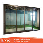 折るスライド ガラス ドアのアルミニウム スライド ガラスのテラスのドアのモダンなデザインの習慣のスライド ガラス ドア