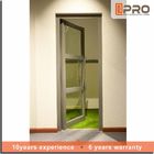 長い寿命の緩和されたガラス ドア、二重振動現代アルミニウム ドアのシャワーのドア ヒンジのタイプ外部の蝶番