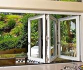 台所エネルギー効率が良い折りたたみの窓スクリーンの窓ガラスの折りたたみの折りたたみのためのガラス折り畳み式アルミニウムBifold Windows