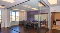 アルミニウム フレームの緩和されたガラス現代オフィス/オフィス部屋ディバイダーの仕切りは仕切る
