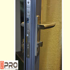 ドアの鋼鉄ドア ヒンジの振動ドア ヒンジのための外へ向かう開始方向蝶番が付いている灰色色PVDFのアルミニウム蝶番を付けられたドア