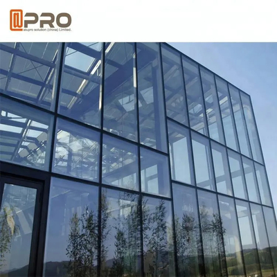 商業用建物用の耐熱ガラスカーテンウォール 低温Eスパインカーテンウォール 大サイズ