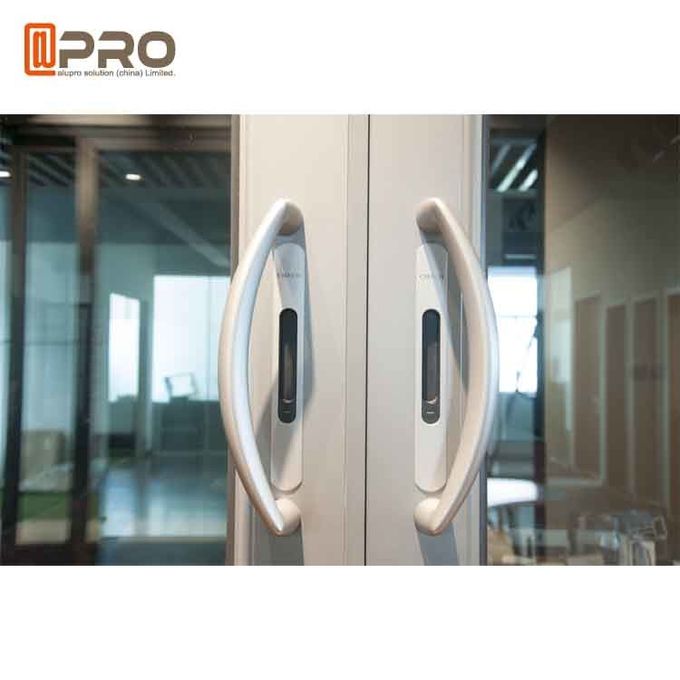 緩和されたガラス シャワーのドア、ワードローブのドアを、スライドおよび内部ドアを、スライドの自動ドア滑らせる滑らせる、積み重ねのドアを滑らせるアルミニウム プロフィール パネルの引き戸