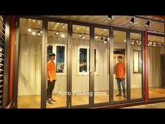 黒色 多パネル アルミ 折りたたみ ドア 住宅 エネルギー効率