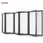 緩和されたガラス アルミニウム折れ戸のオーストラリアの標準のテラスの防音のBifoldドア