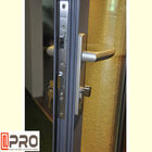 ドアの鋼鉄ドア ヒンジの振動ドア ヒンジのための外へ向かう開始方向蝶番が付いている灰色色PVDFのアルミニウム蝶番を付けられたドア