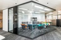 現代アルミニウム壁のオフィスのための内部のガラス隔壁