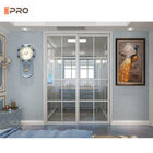 上塗を施してある内部の寝室のアルミニウム スライド ガラス ドアのプレキシガラスを粉にしなさい