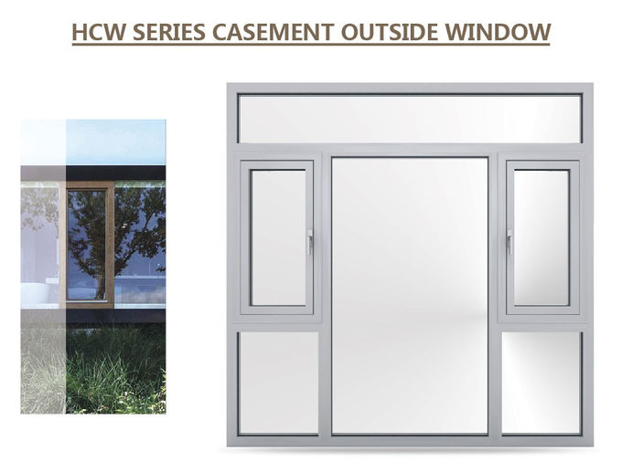 二重ガラス開き窓の窓、木製アルミニウム開き窓の窓、アルミニウム開き窓のウィンドウ・ハンドル